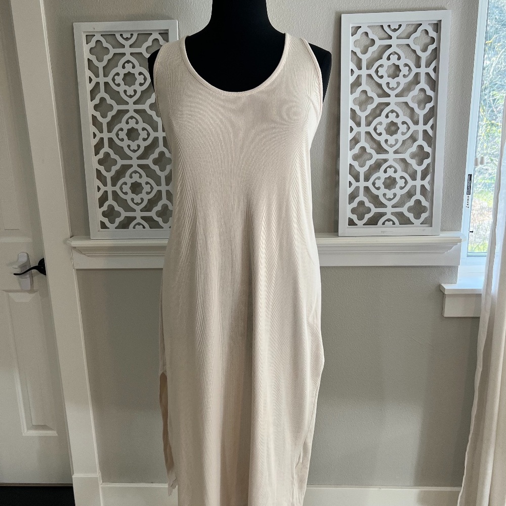 Cream Tank Maxi Dress